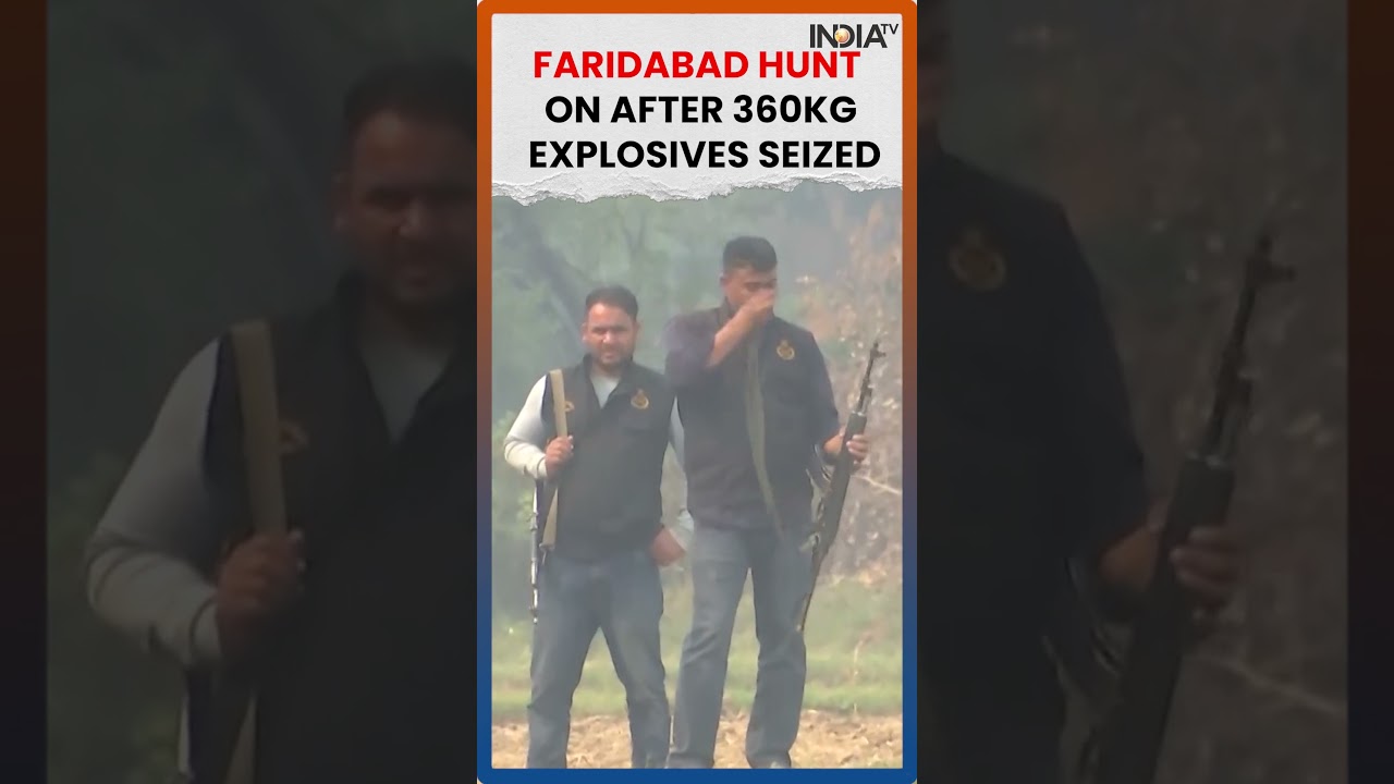 Faridabad Police Launch Major Search Following 360 KG Explosive Seizure, Doctor Arrested #shorts