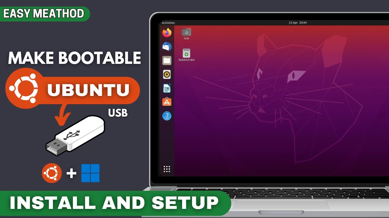 How to Install Ubuntu Linux on PC or Laptop with USB Drive | How to create Ubuntu bootable USB