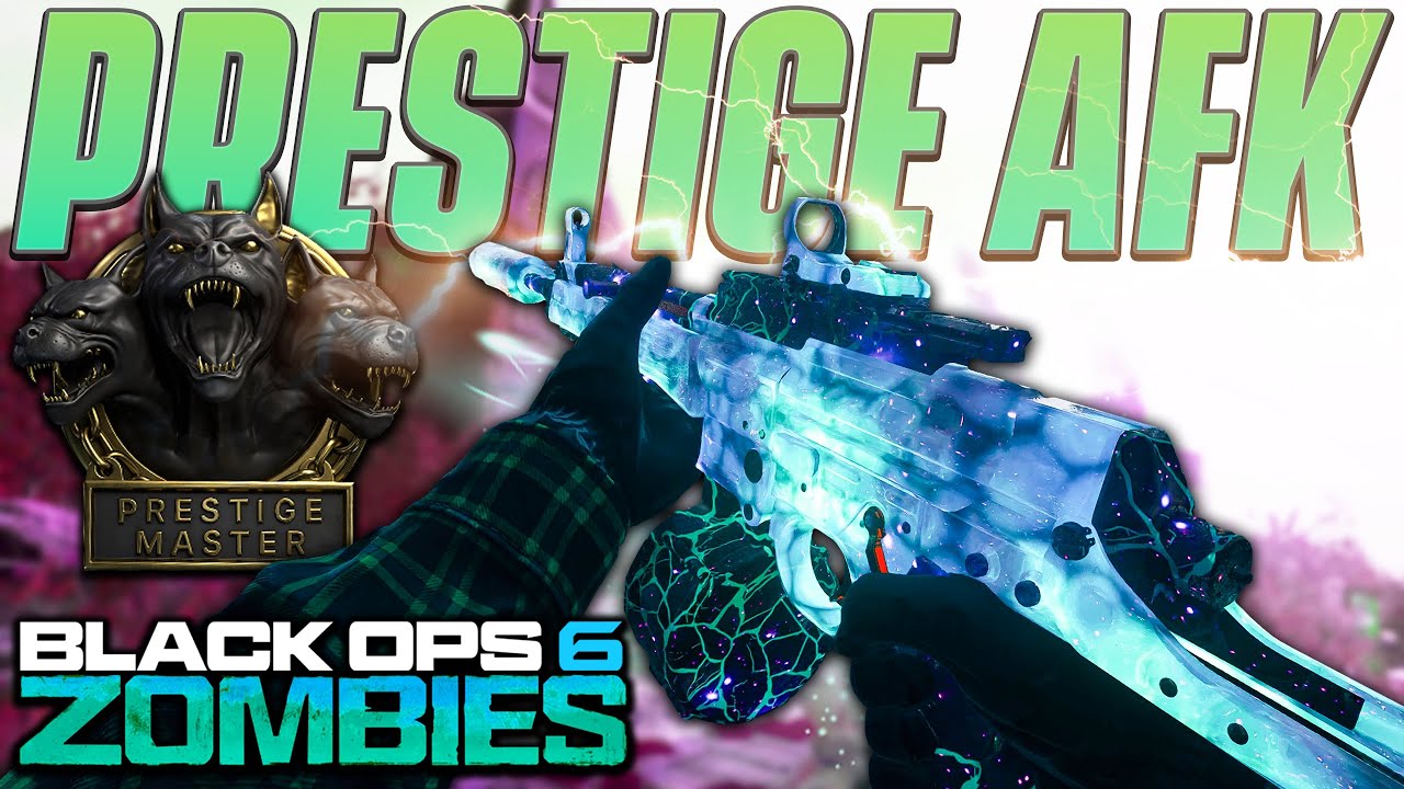 PRESTIGE While *AFK* In Black Ops 6 Zombies! ( Best JET GUN Glitch Alternative )
