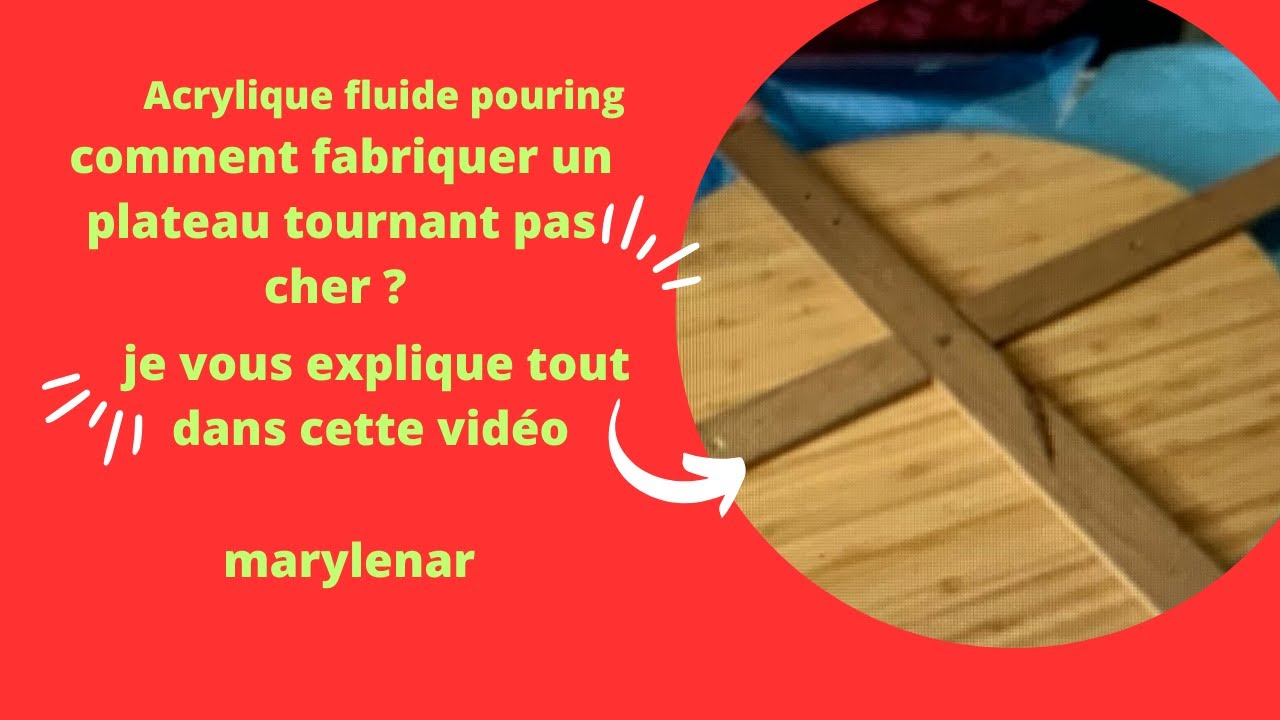 Comment fabriquer un plateau tournant pas cher ? #pouring #acrylicpouring #acrylique #dutch #C7