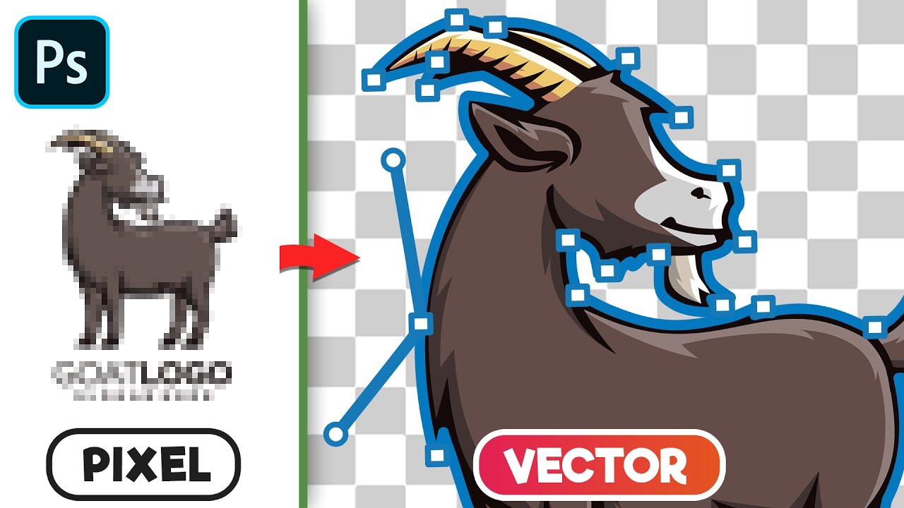 Удалите белый фон с логотипа и векторизуйте его! — Урок по Photoshop