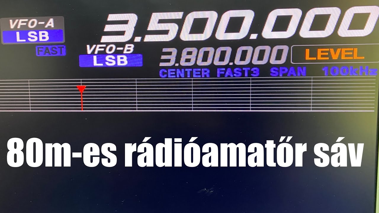 Rádióamatőr sávok (1) 30 kHz - 3500 kHz és a 80 m-es sáv