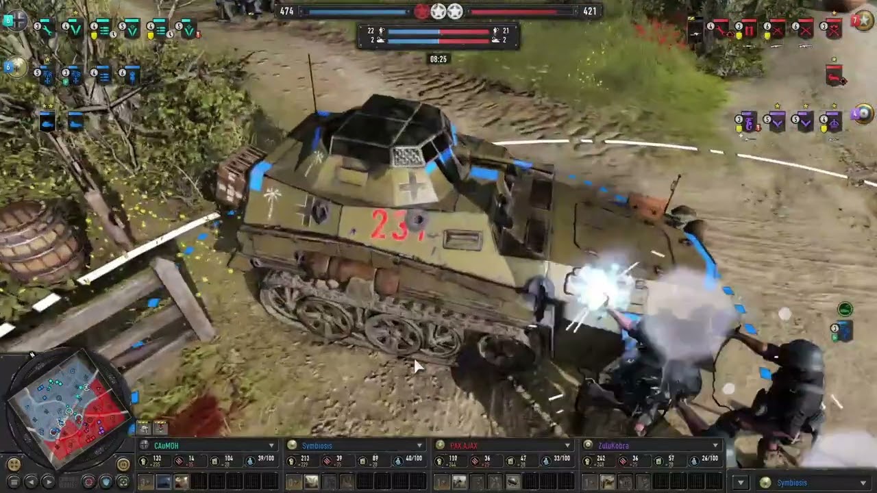 ZULU & PAX AJAX vs Symbiosis & Caumoh -ZOOKS?! - 2vs2 - deutsch - CoH3
