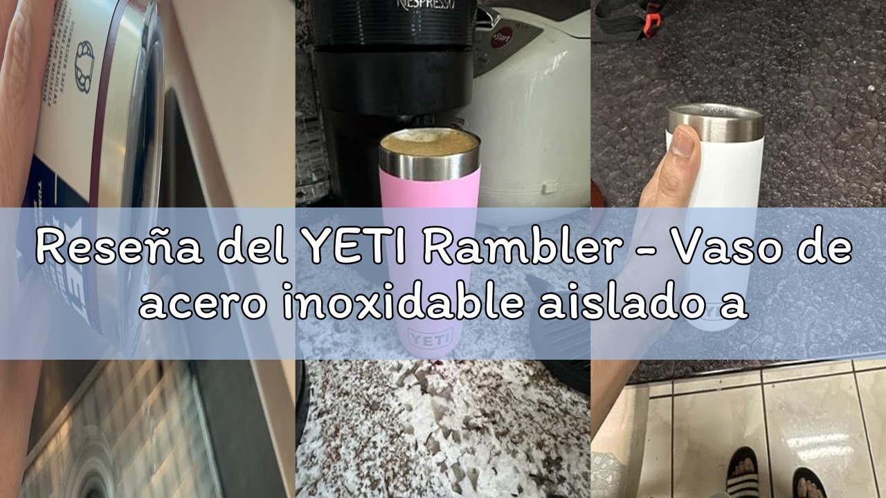 Reseña del YETI Rambler - Vaso de acero inoxidable aislado al vacío con tapa Magslider, cangrejo rey