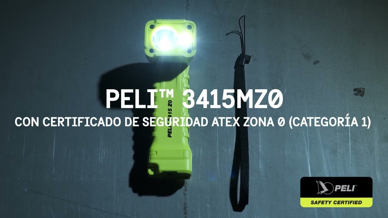 PELI 3415MZ0 - Linterna con certificación de seguridad ATEX Zona 0