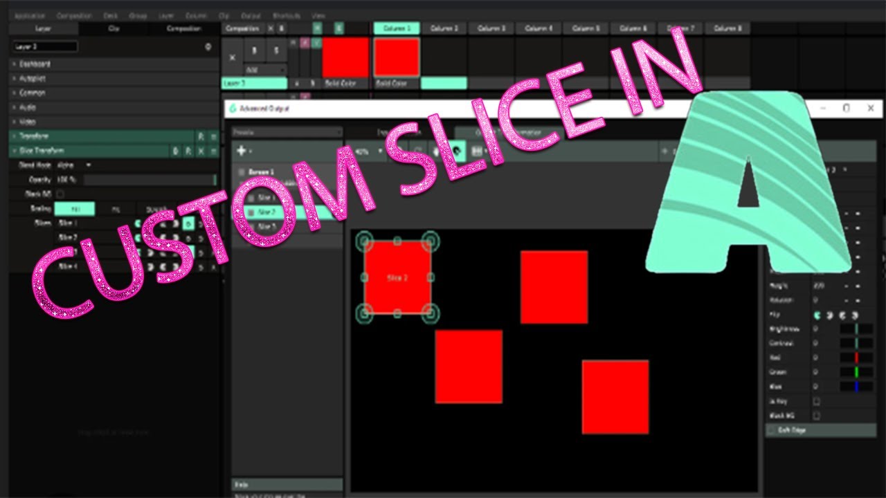 How To Make Custom Slice In Resolume Arena @VFX Mehra