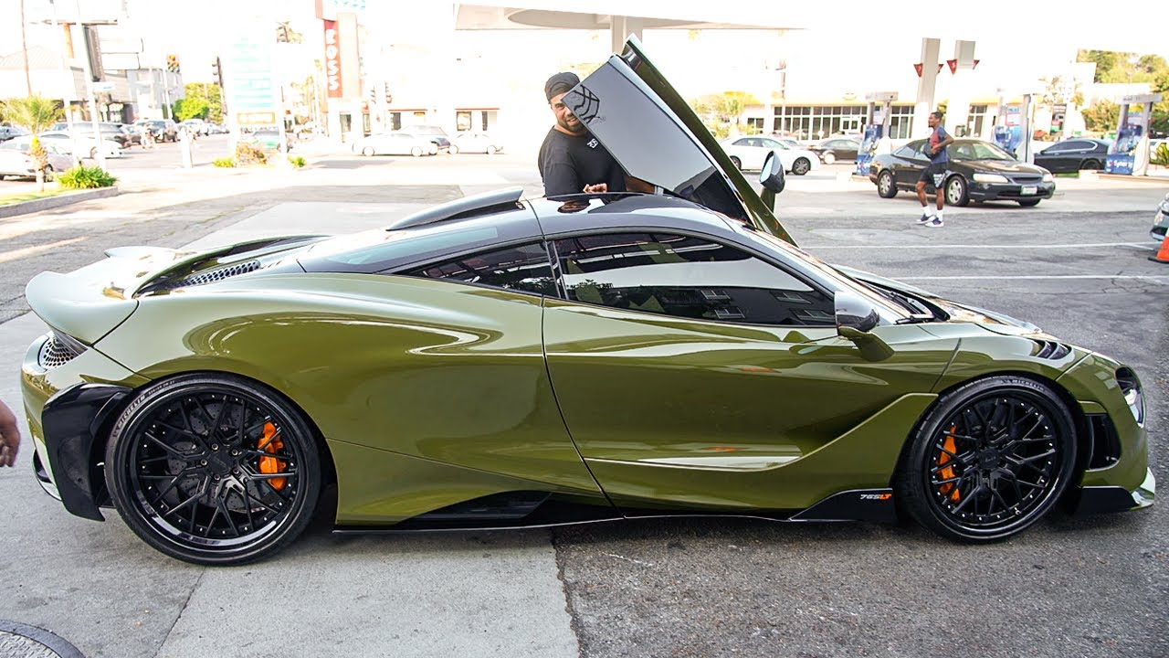 Bad Mclaren 765LT in GREEN, Ferrari GTC4Lusso Fully Modded.