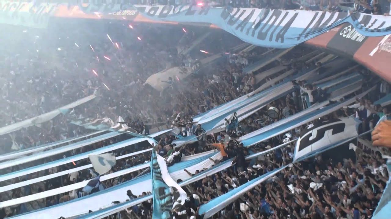Hinchada de Racing - Fiesta IMPRESIONANTE