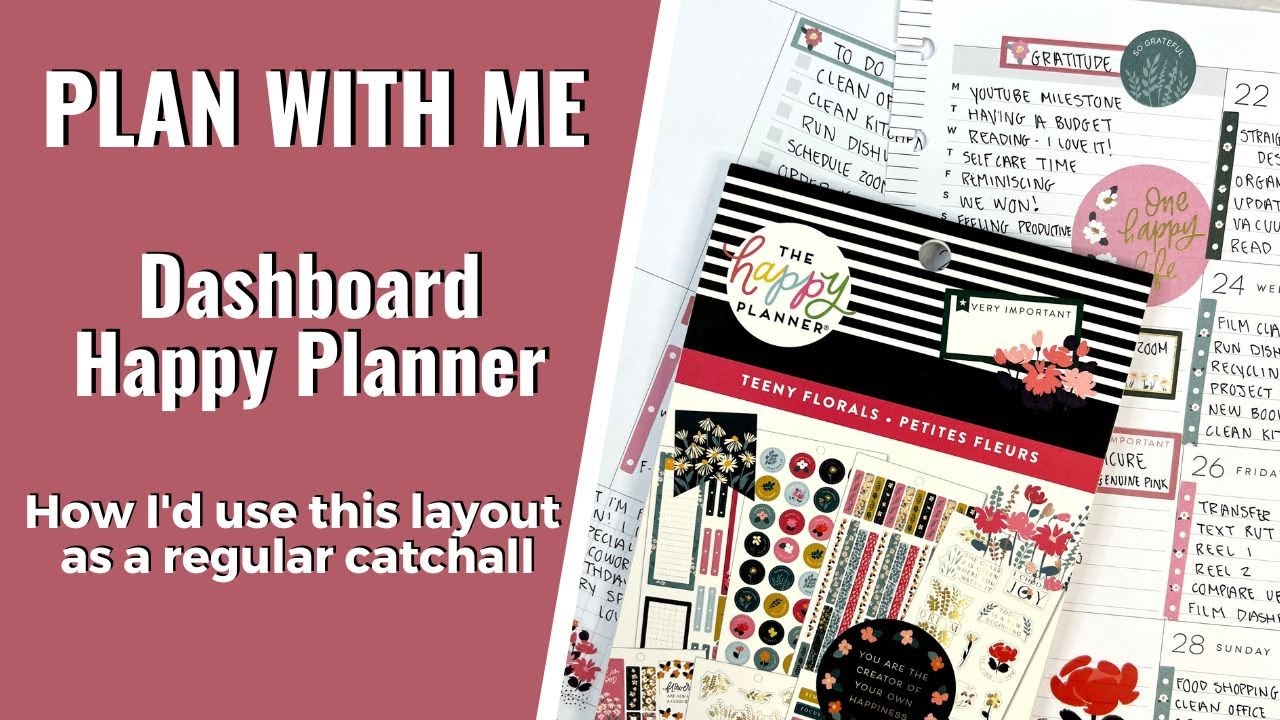 PLAN WITH ME | HOW I'D USE THE DASHBOARD LAYOUT AS A CATCHALL