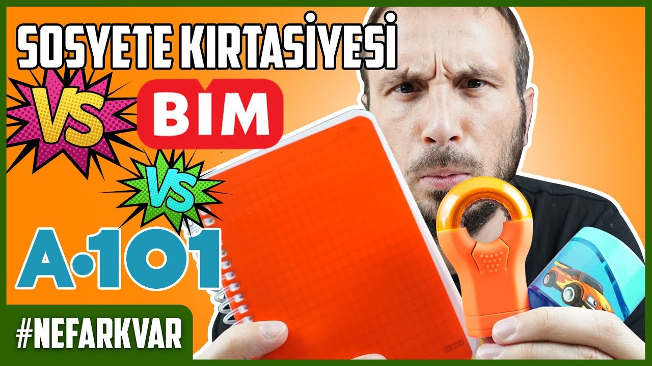 SOSYETE KIRTASİYESİ VS BİM VS A101 | OKULA DÖNÜŞ 2018 #NeFarkVar