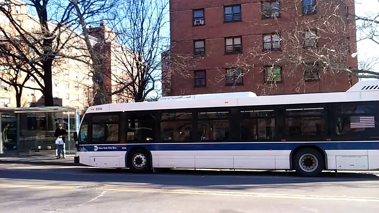 2015 NovaBus LFS #8318 On Bx5 Arrives at Rosedale Avenue Bus Stop