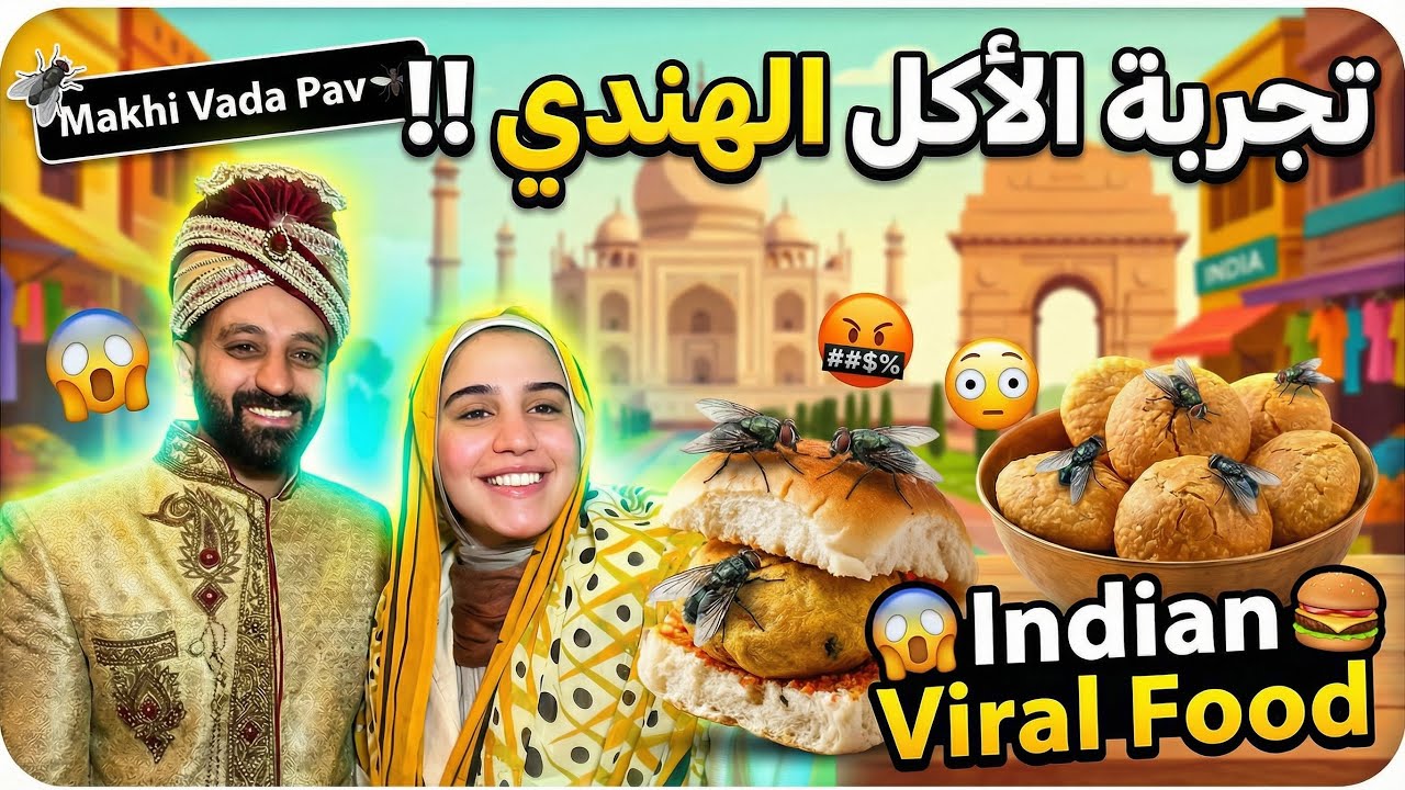 أول مرة نجرب أكل هندي | باللوك الهندي الكامل! 😂🇮🇳🔥