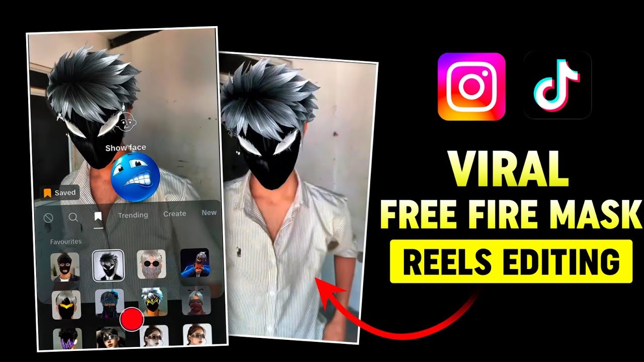 Instagram Trending Free Fire Mask Reels Video Editing | Free Fire Mask Video Editing In Instagram