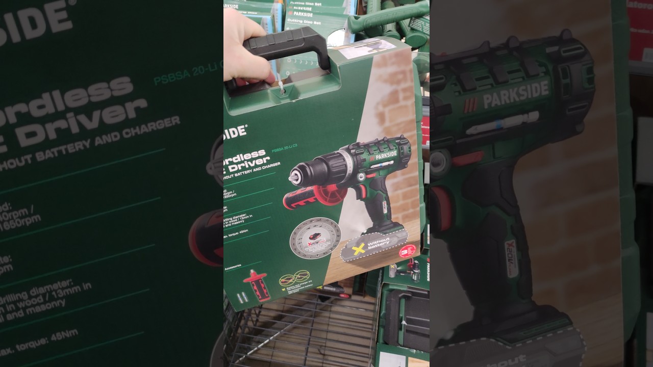 Wkrętarka Parkside w nowej walizce za 99zł #lidl #parkside #narzędzia