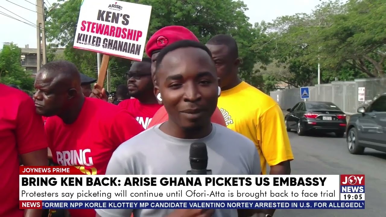 Bring Ken back: Arise Ghana pickets US Embassy.