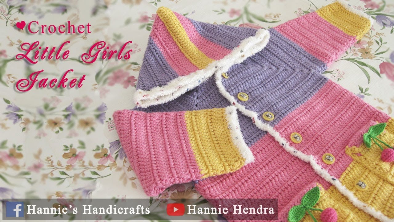Crochet || Tutorial Jaket Rajut Anak (1-3 Tahun) || Subtitles Available