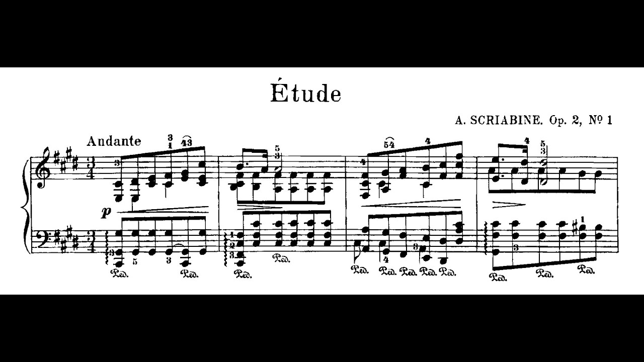 Arthur Moreira Lima | Scriabin - Estudo Op.2 No.1 (1984)