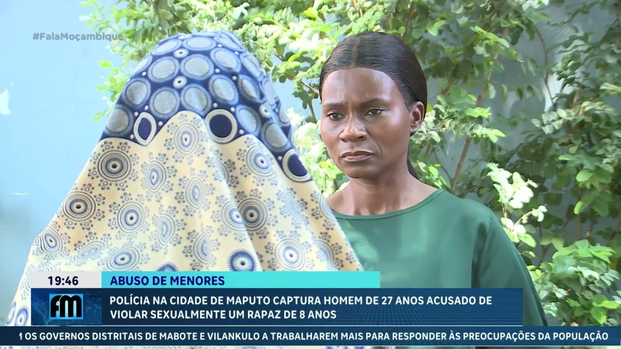 Polícia na Cidade de Maputo captura homem de 27 anos acusado de violar sexualmente rapaz de 8 anos