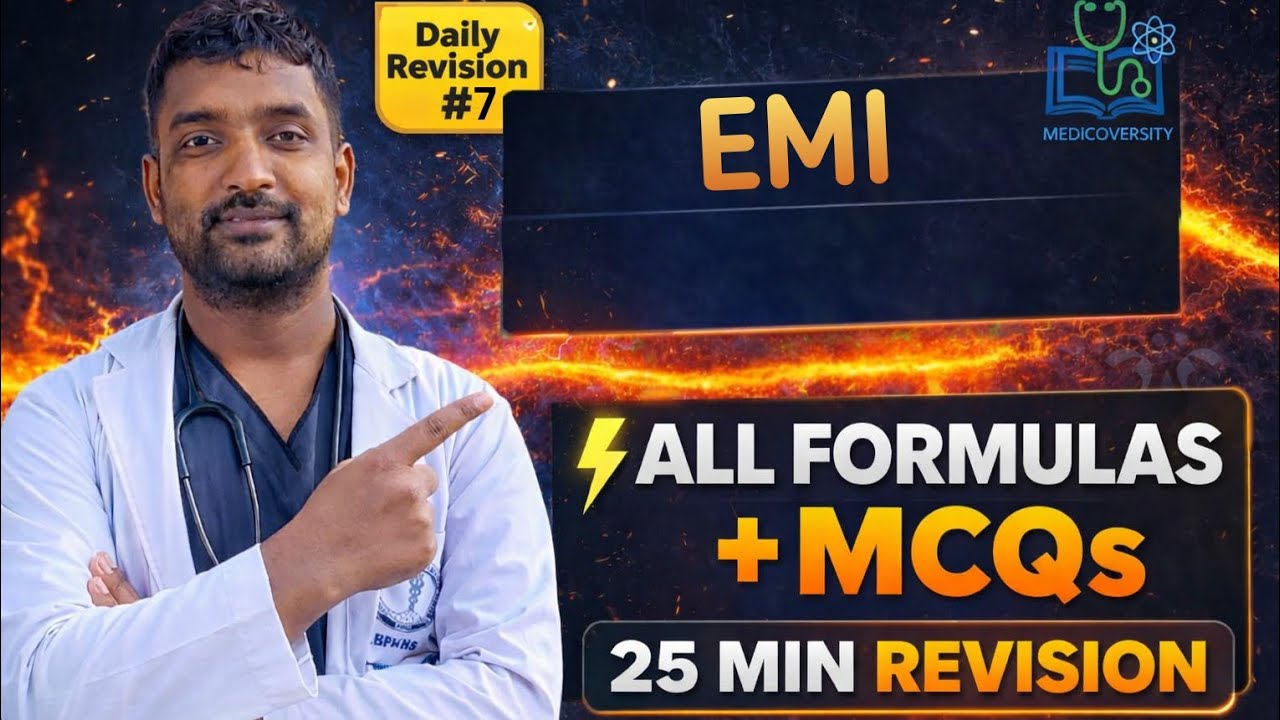 EMI (Electro Magnetic Induction) | All Important Formulas + Most Expected MCQs | CEE Rapid Review 