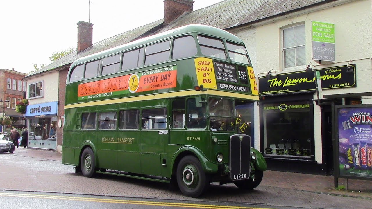 AEC Regent RT 3491 Route 353 Chesham Broadway ⇒ Gerrards Cross Amersham & High Wycombe Day 2017