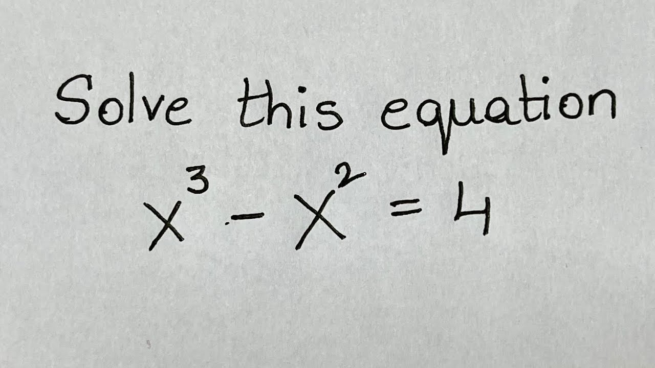 How to solve third degree equation | Cubic equation | Trial and error | Long Division method