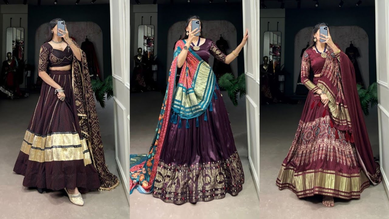 Traditional Navratri Outfit Ideas/Garba Chaniya Choli Design/Lehenga Choli Outfit Ideas