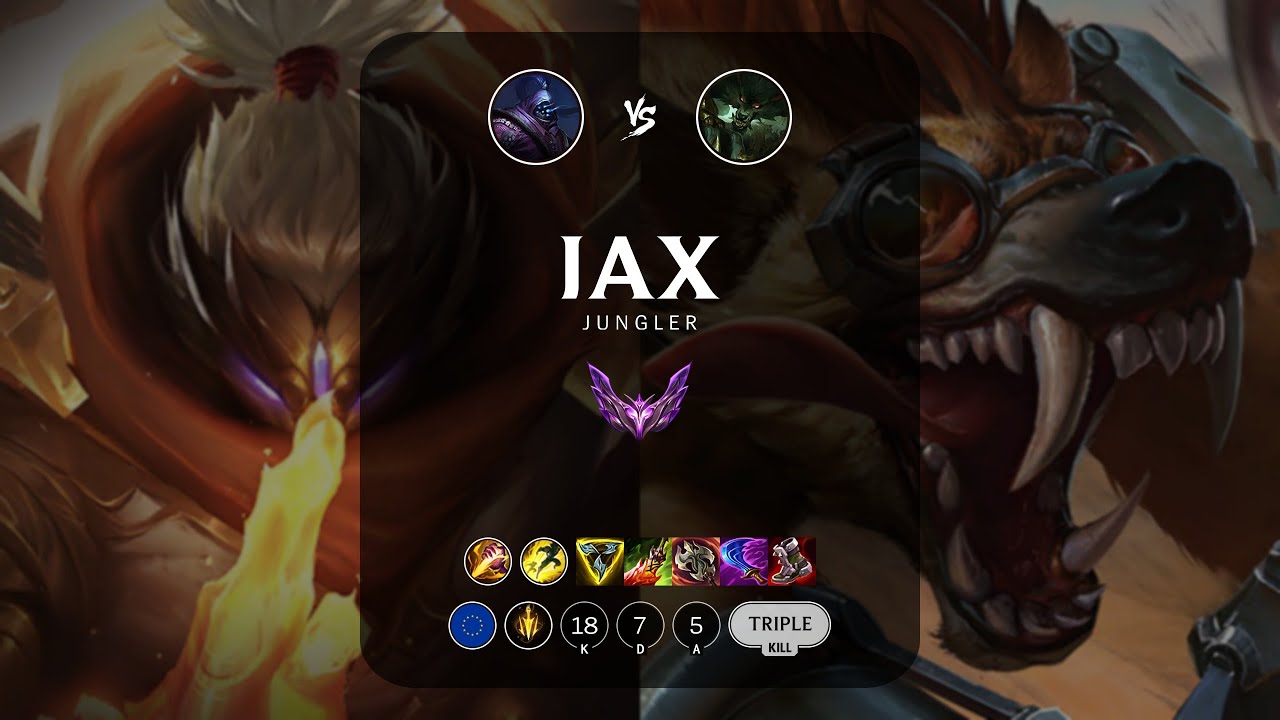 Jax Jungle vs Warwick - EUW Master Patch 12.22