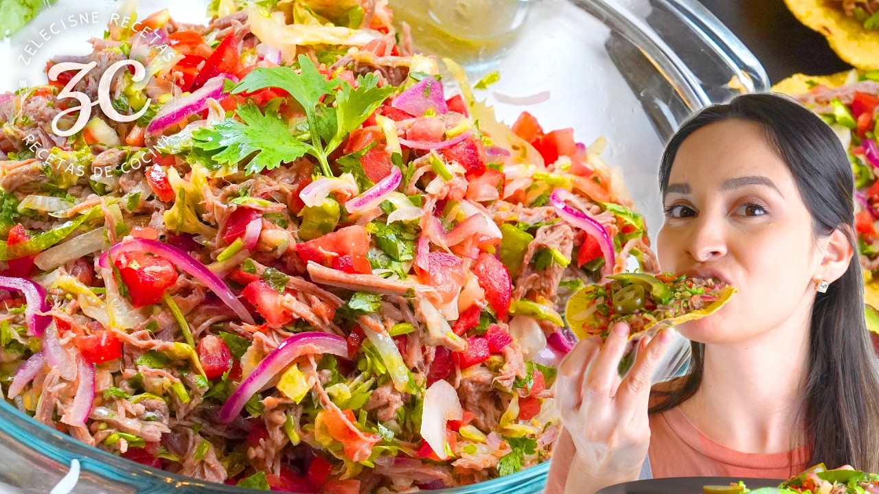 Salpicon de Res con Tostadas de Maíz | Saludable, Delicioso y Rendidor 😀