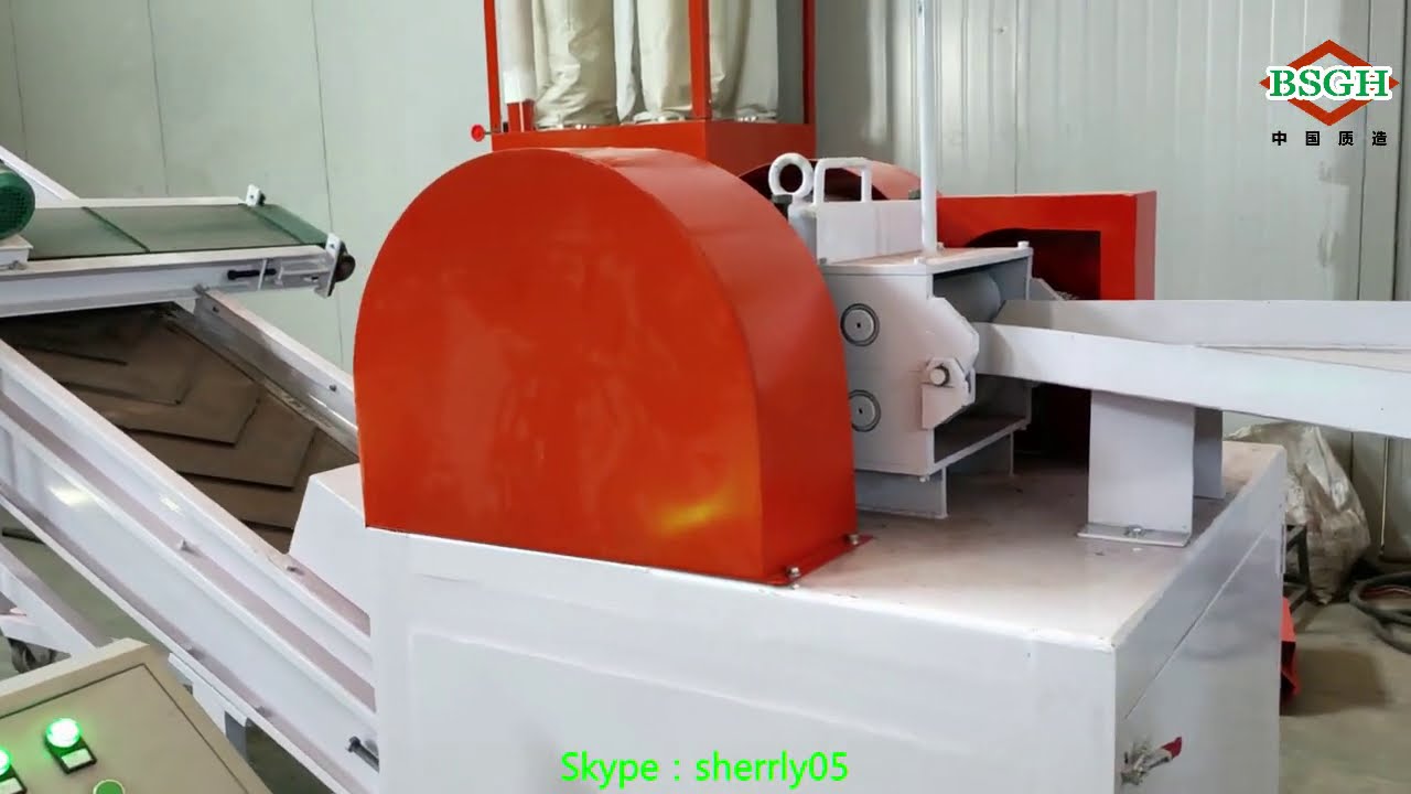 Popular ACSR recycling Aluminium conductor steel reinforced Cable wire chopping machine