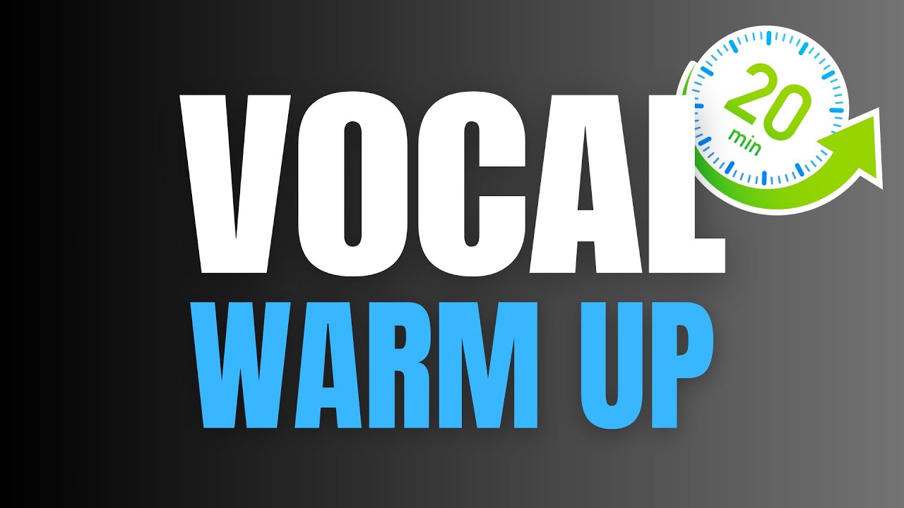 COMPLETE 20 MINUTE Vocal Warm Up for Guys 
