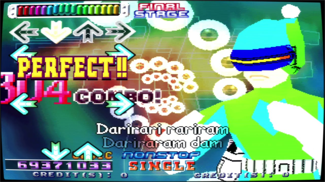 (MAME 0.238) Dance Dance Revolution 3rdMIX PLUS - G*A22 VER. JAA (Gameplay)