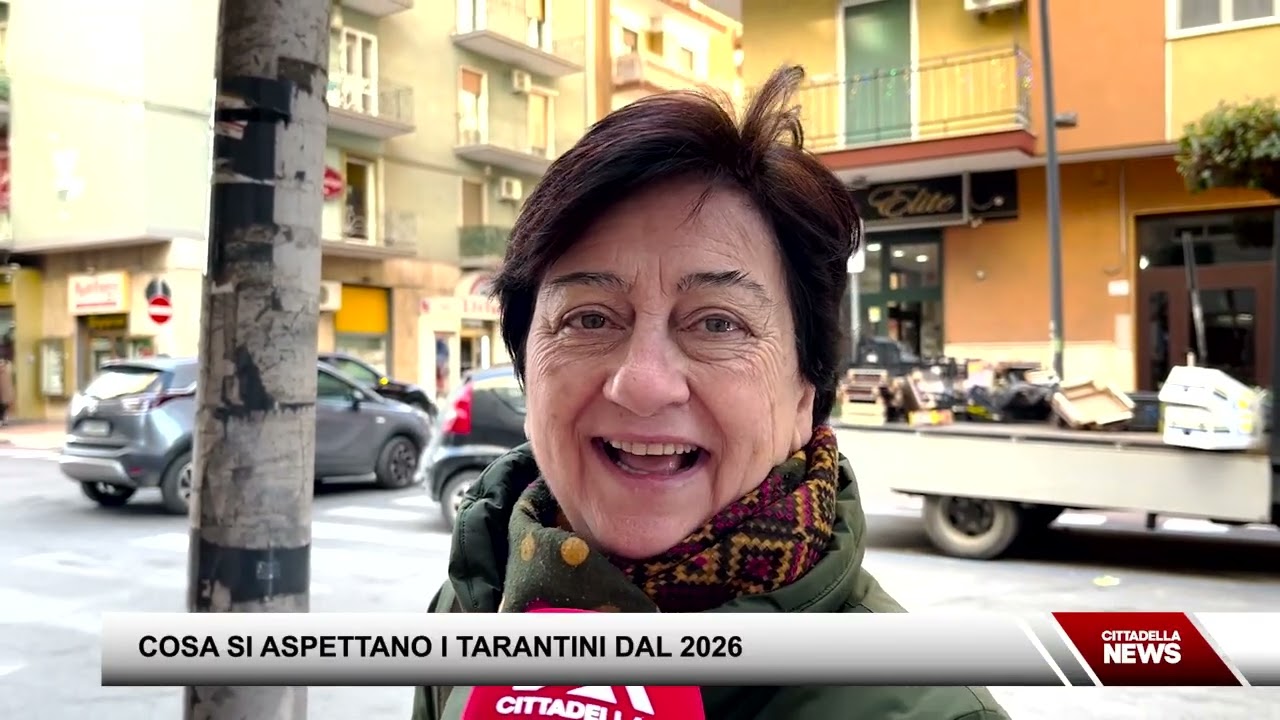 2/01/2026 - Servizi - Le speranze dei Tarantini per il nuovo anno