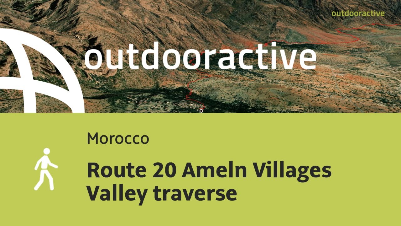 hike in Morocco: Route 20 Ameln Villages Valley traverse