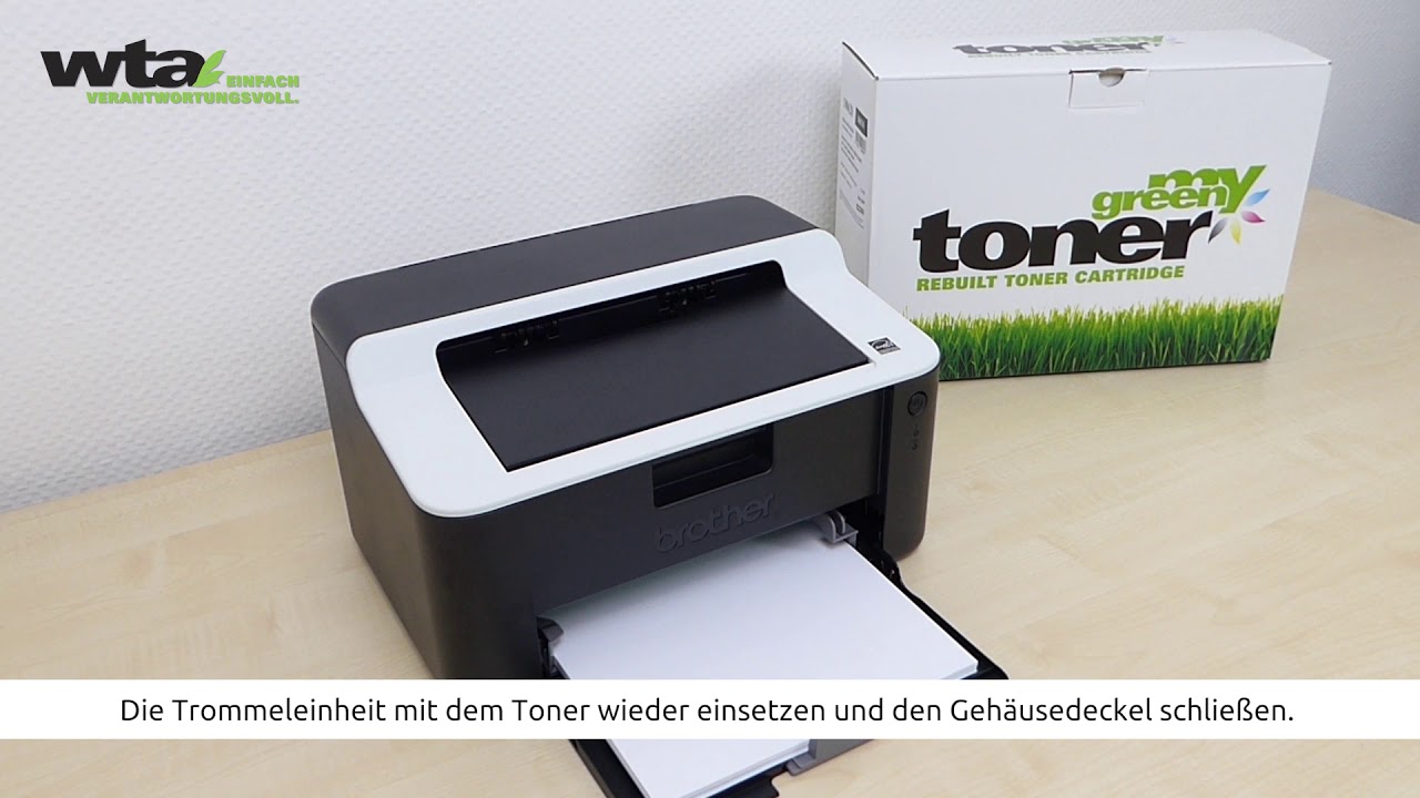 Anleitung Toner Reset TN-1050 f&uuml;r Brother HL-1110/1112/1201/1210/1211/1212