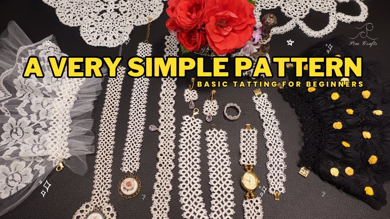 EP 2 (SUB)  A VERY SIMPLE PATTERN | ONE SHUTTLE TATTING FOR BEGINNERS (ENG/THAI)
