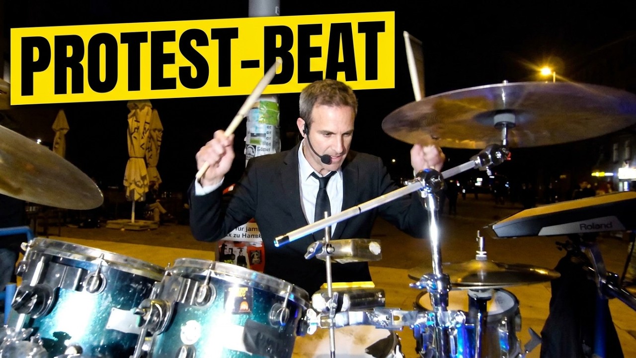 Sensations-Drummer Oded Kafri trommelt gegen G20-Gipfel