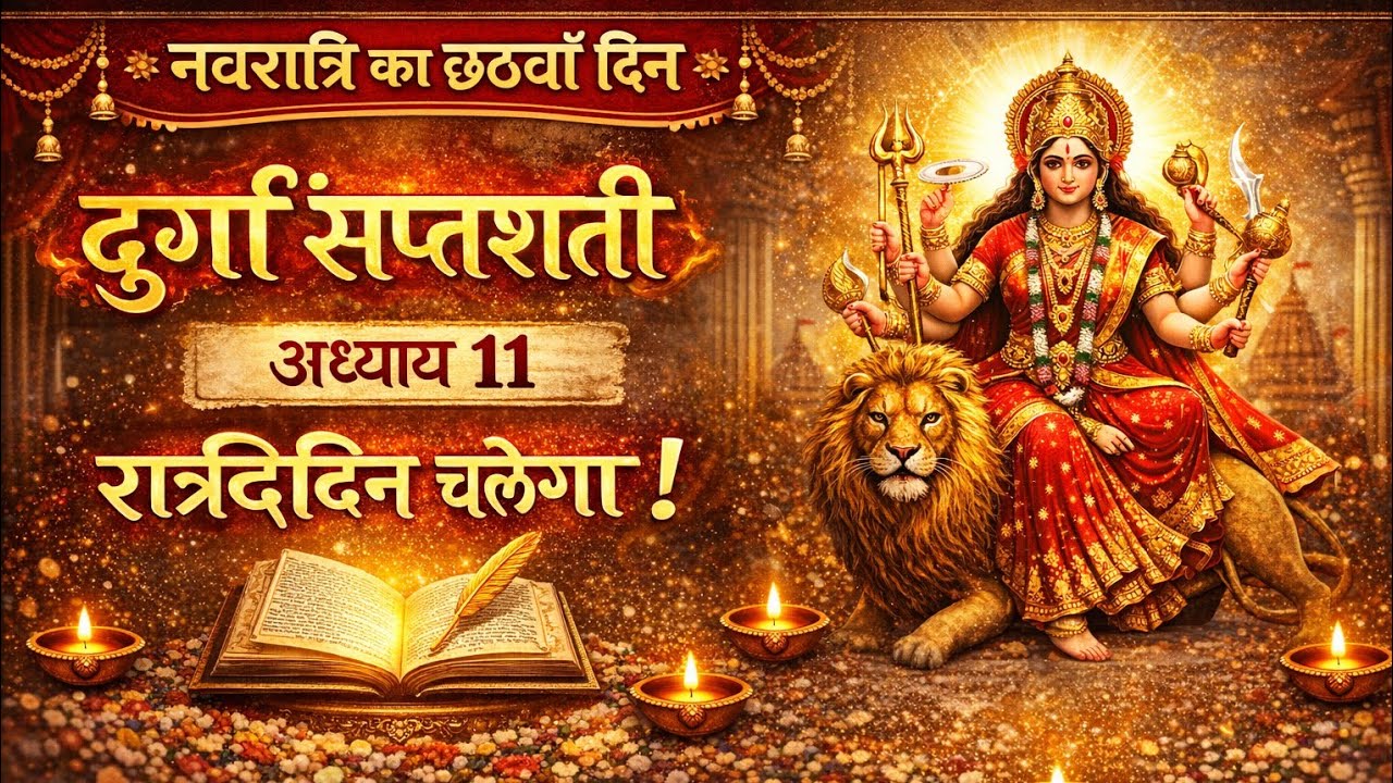नवरात्रि DAY 6 | दुर्गा सप्तशती अध्याय 11 पाठ | माँ कात्यायनी की कृपा पाने का सरल उपाय