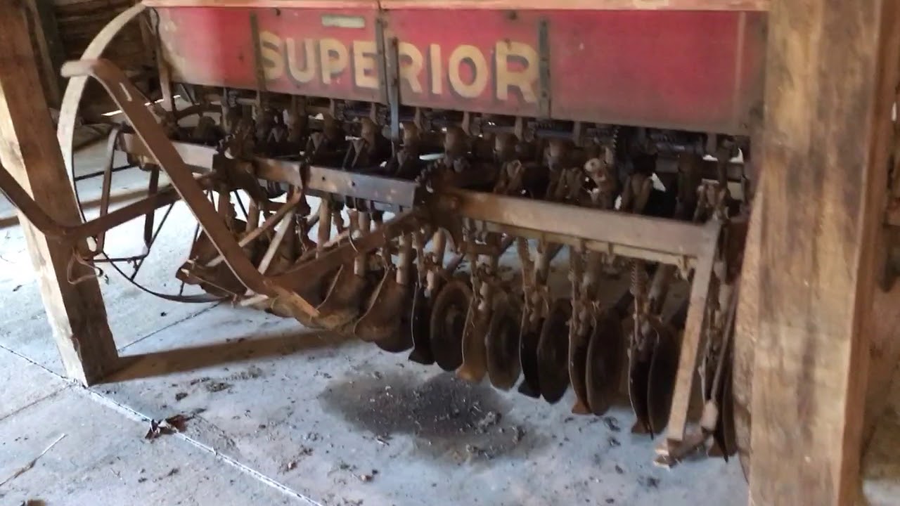 Antique Grain Drill inspection video