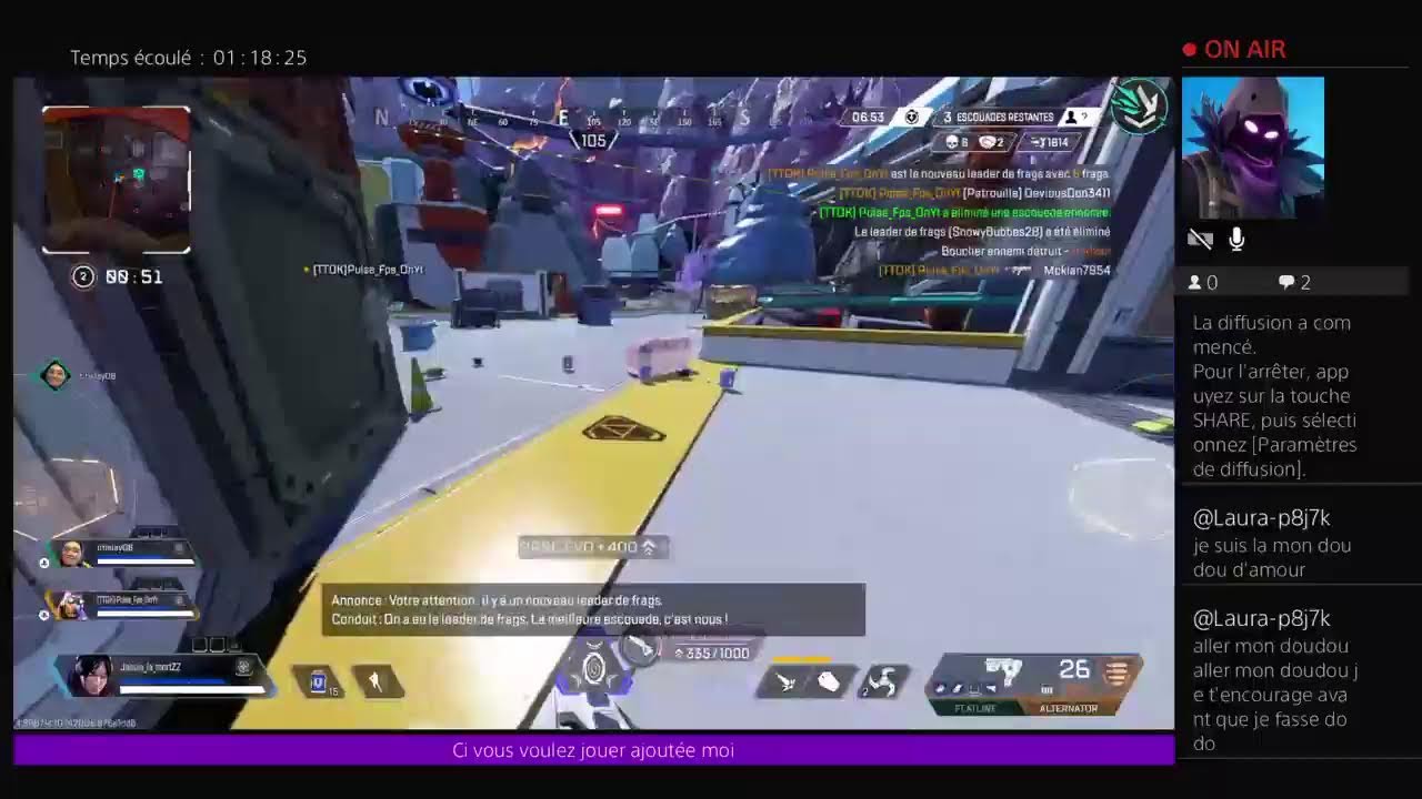 Venez joué avec moi sur apex légende