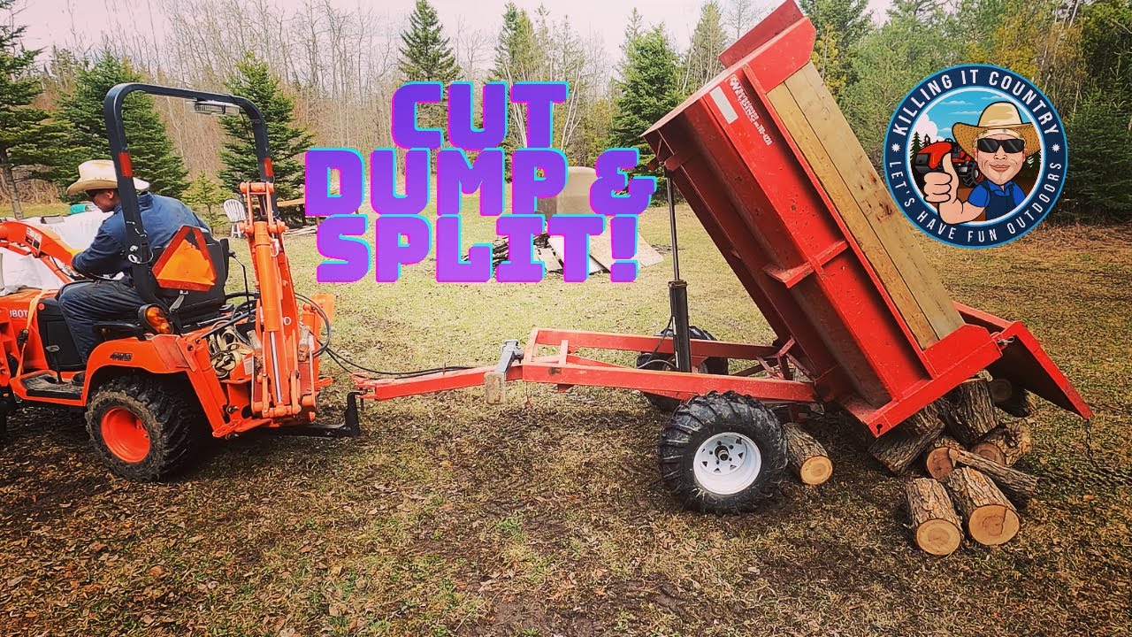 Kubota BX, Stihl MS261, Hydraulic Dump Trailer, 28 Ton Wood Splitter. It’s All Here! - No.131 in 4K