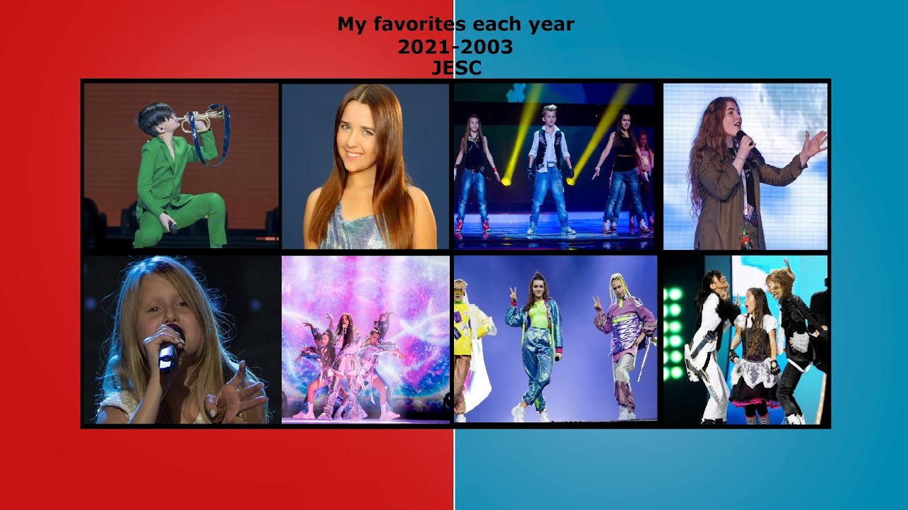 My Winners Each Year (2021-2003) JESC