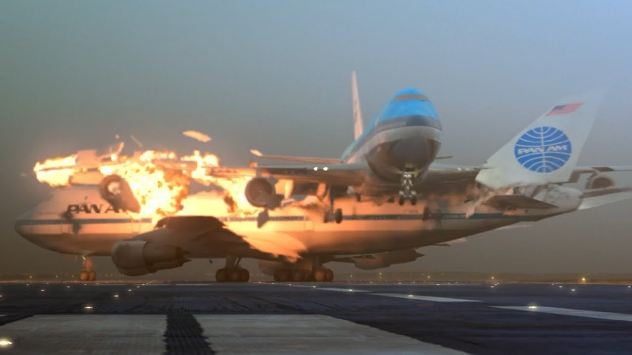 Pan Am Flight 1736 & KLM Flight 4805 - Crash Animation