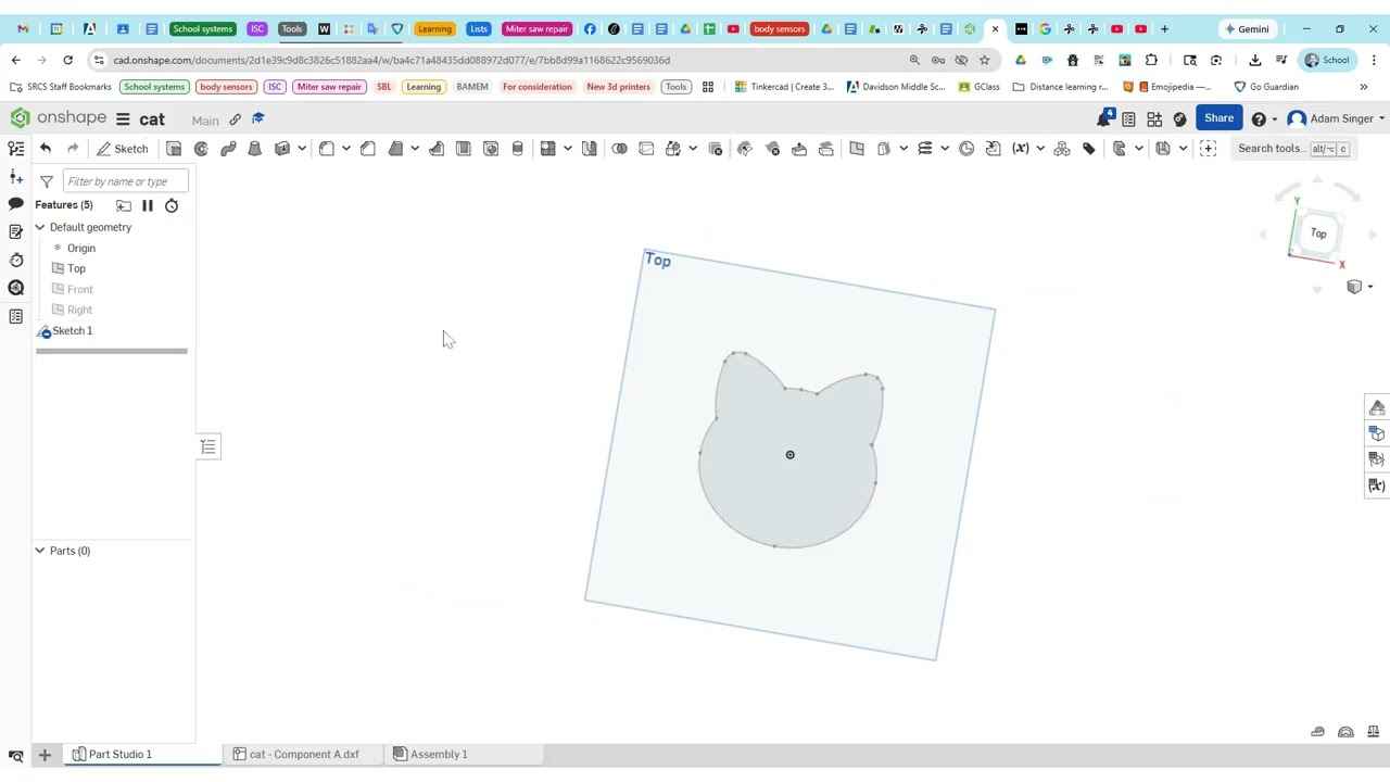How to import a closed SVG file into Onshape and create a 3D shape