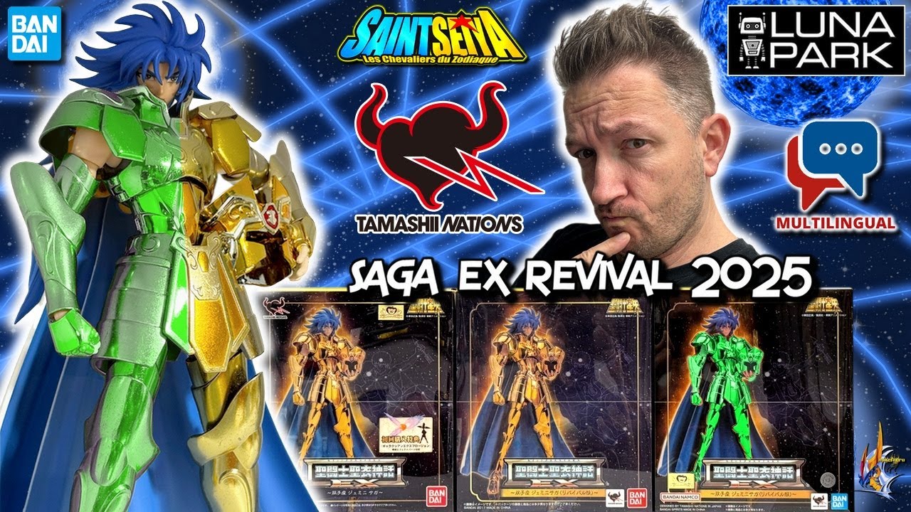 Saint Seiya Myth Cloth 🪐 SAGA des GEMEAUX EX Revival 2025 🪐 Le VERT est à la MODE ?