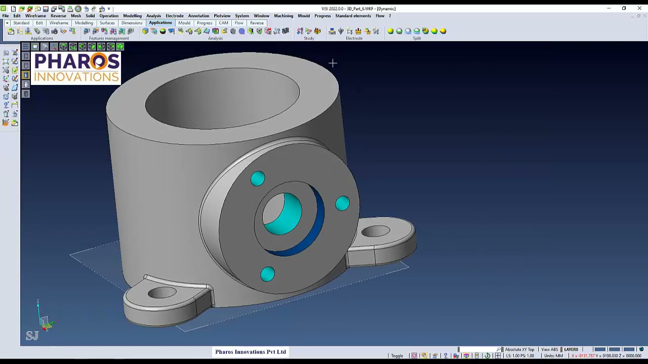 VISI   3D Example   6   Design   CADCAM   Features Management   3DTransparency   Plotview   #VISI