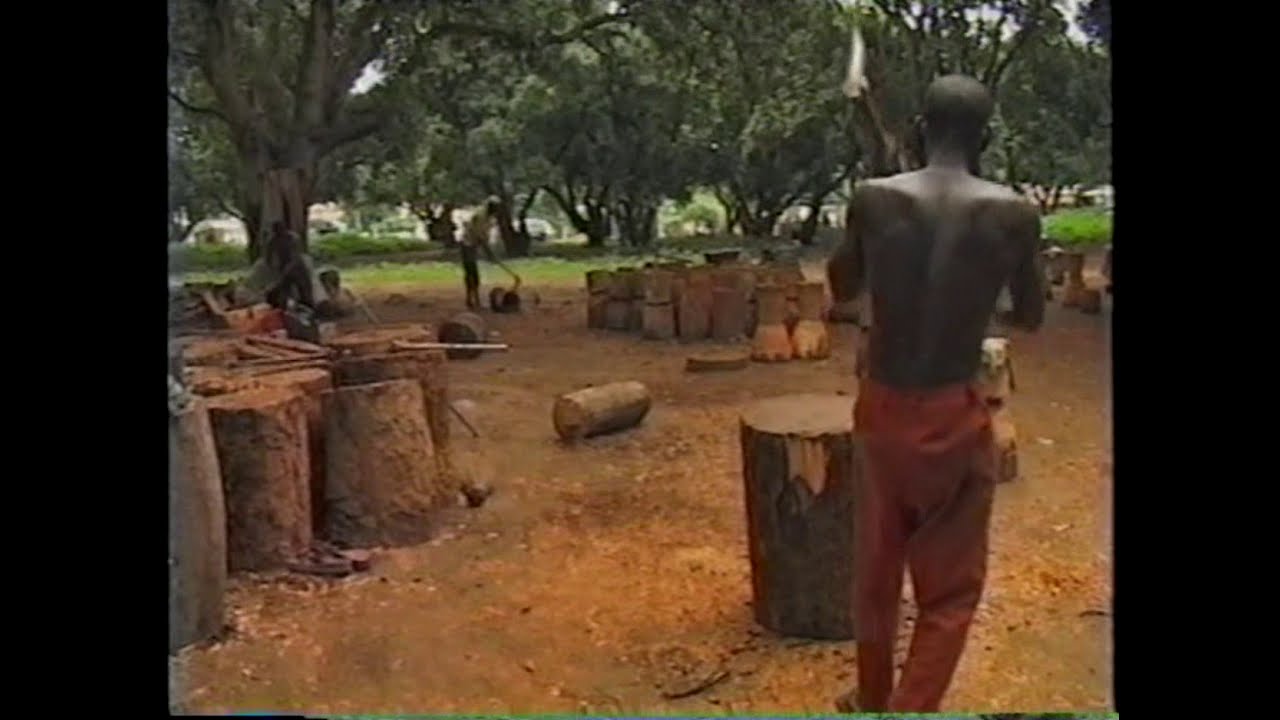 SOUNGALO COULIBALY  DRUM BUILDING WORKSHOP