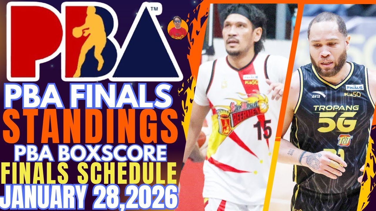 PBA FINALS LATEST TEAM STANDINGS AS OF JANUARY 25,2026|PBA BOXSCORE|PBA SCHEDULE JANUARY 28,2026