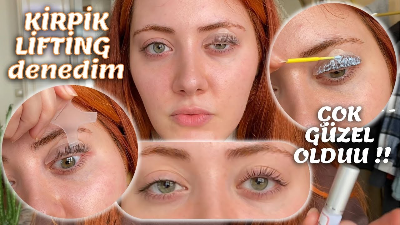 Kendime kirpik lifting yaptım 🤩 Artık kıvrık kirpiklerim var 👯‍♀️ EVDE KİRPİK LIFTING