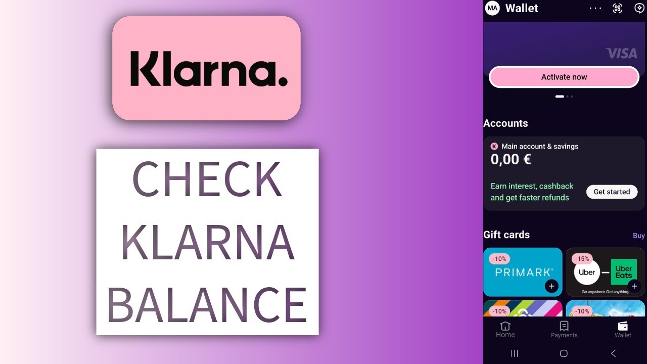 Как проверить баланс Klarna онлайн в приложении