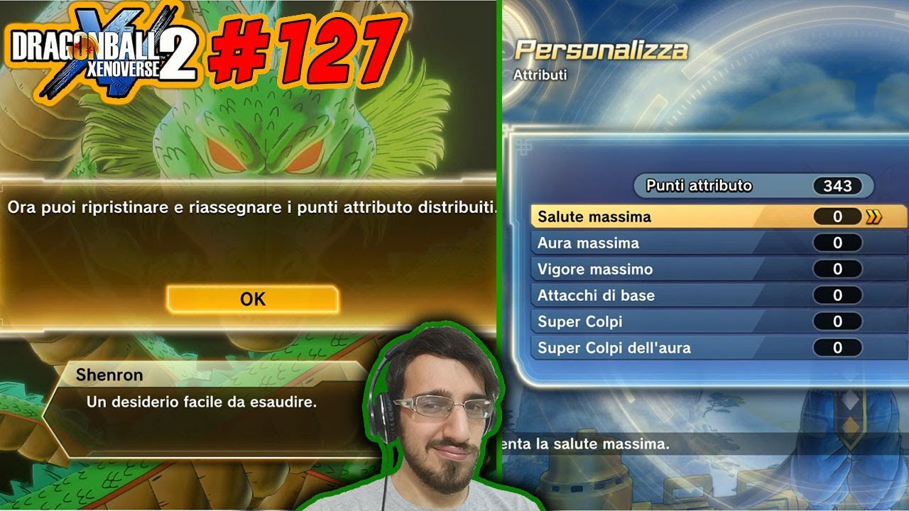 DESIDERIO AL DRAGO SHENRON, RIASSEGNAMO I PUNTI ATTRIBUTO DRAGONBALL | XENOVERSE 2 #127